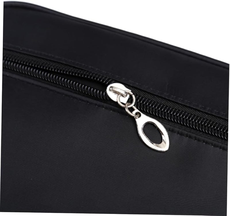 Black Double Layer Hanging Toiletry Bag Travel Organizer For Women And Men - Image 4